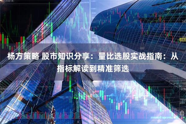 杨方策略 股市知识分享：量比选股实战指南：从指标解读到精准筛选