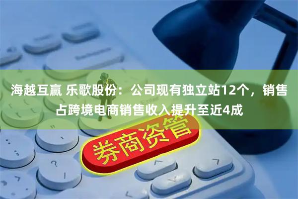 海越互赢 乐歌股份：公司现有独立站12个，销售占跨境电商销售收入提升至近4成